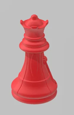 Piezas de Ajedrez Inspiradas en una Galaxia Muy Lejana – Set Completo para Impresión 3D(Reina)