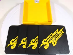 Smokey And The Bandit Coaster Set With Holder 100mm Square Tribute