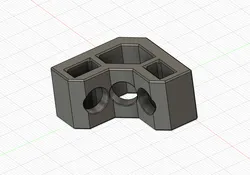 Voron 2020 extrusion corner frame brace stiffener — three design variants