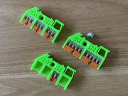 Wago 221-412, 221-413, 221-415 Din Rail Mount (Onshape)