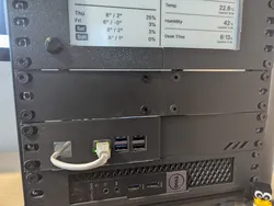 10" 1U rack blank - for small printers