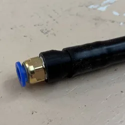10mm or ⅜" hose barb to ¼" PT JIS / BSPT thread adaptor.