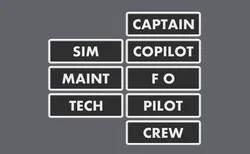 AVIATION Patches (3x1 inch velcro)