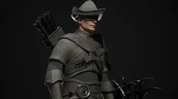 dark fantasy archer - game ready