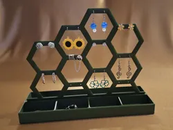 Earring stand: Hexagonal set