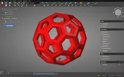 FreeCAD Parametric Truncated Icosahedron Assembly