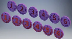 Llaveros para casilleros enumerados