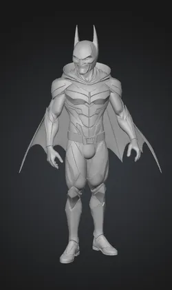low poly bathman
