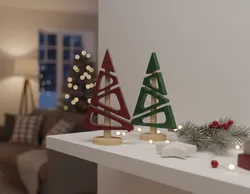 Minimalistic Christmas tree decor