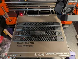 Prusa Core One Magnetic Top Cover with Integrated Vent Handle, now with Embedded Magnets