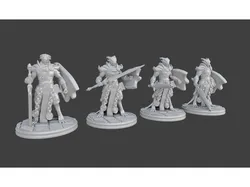 (Remix) Dragonborn Paladin Miniature (Better supports and extra poses)