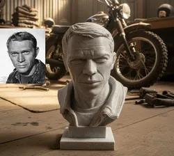 Terrence Steve McQueen - bust