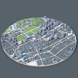 Tokyo Cityscape Japan 3D Model - Printable Urban Architecture