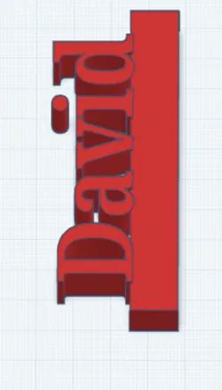 David name tag