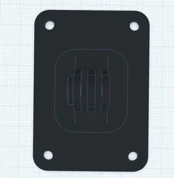 Go Pro Skateboard Mount with holes for screws