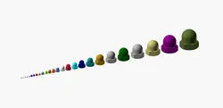 Hundreds of UNC Acorn Dome Nuts with Precise Threads