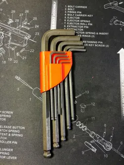 Metric allen keys holder.