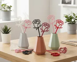Minimalist Roses - Floral Vase Decor