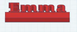 Name tag for Emma