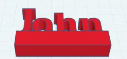 Name tag John