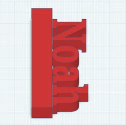 Noah name tag for shelf or decoration