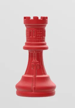 Piezas de Ajedrez Inspiradas en una Galaxia Muy Lejana – Set Completo para Impresión 3D(Torre)