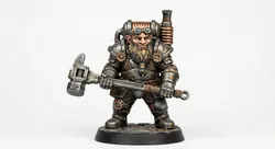 Thorum Sparkhammer – Steampunk Dwarf Artificer Miniature