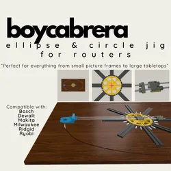 boycabrera - Oval & Circle Cutting Router Jig