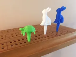 Cribbage board pegs