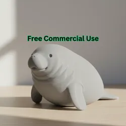 Cute Manatee Figure