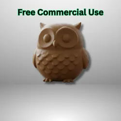 Cute Round Owl Desk Figurine