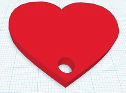 heart-shaped keychain V1