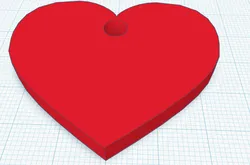 heart-shaped keychain V2