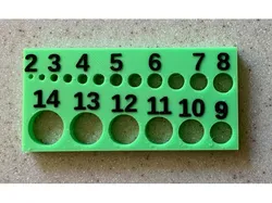 Hole gauge for 3D design