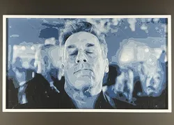 Jon Hamm Dancing Meme HueForge Wall Art Portrait - Turn the Lights Off