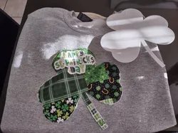 Shamrock pattern template for sewing