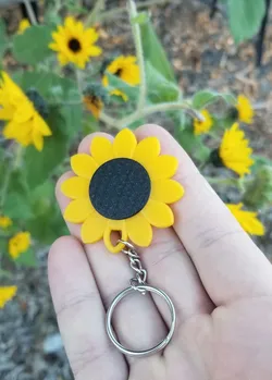 Sunflower Keychain