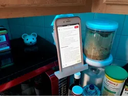 Under Cabinet Hidden Phone Stand