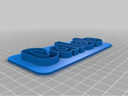 Caleb 3D Nameplate