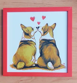 Corgi Valentine HueForge