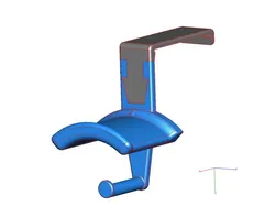 Cubicle Heaphone Holder for Haworth Compose cubicles (with STEP file)