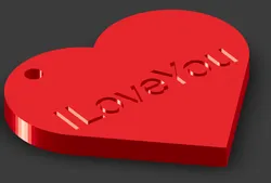 Heart Keychain Valentines