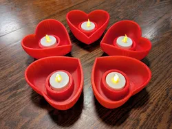 Heart Shaped LED Tea Light Holder