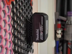 Makita 18V Battery Honeycomb Storage Wall Holder with M3
