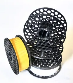 Miniature 44mm Prusameter Spool - Compact Filament Swatch