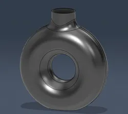 Modern Donut Vase – Minimalist Home Decor (200mm)