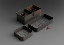 Stackable Drying Box 110x110x40mm 110x220x40mm Honeycomb Style