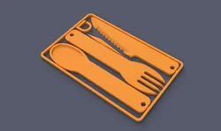 Urban Card Kit - Fork, Spoon, Knife, Toothpick