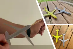Airbus A320 slingshot glider (Only need 1 elastic band!)