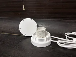 E27 puck base with self-tapping screws